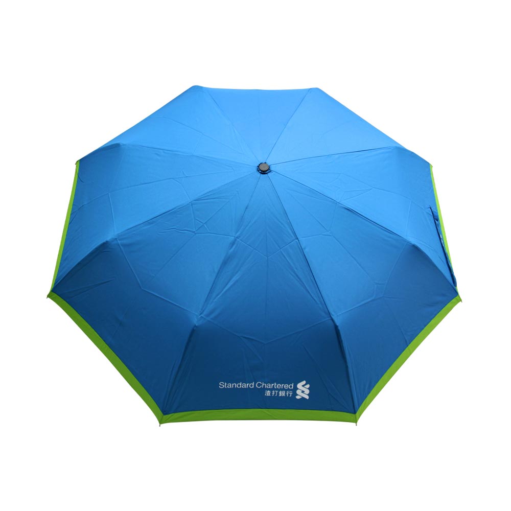 Blue & Green Folded Umbrella (Standard Chartered Edition) | Strategic Banking Corporate Gift